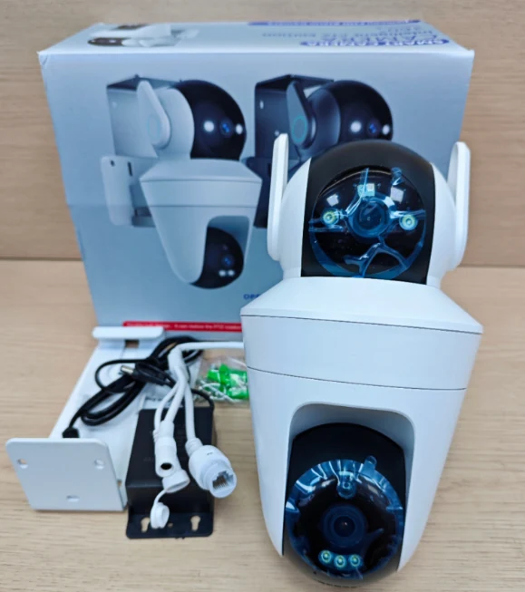Dual-lens dome surveillance camera