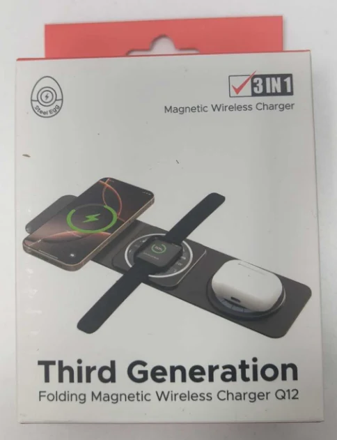 Three-in-one folding wireless charger